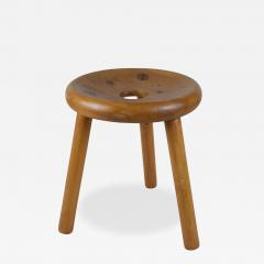 Bertel Gardberg Beautiful Bertel Gardberg Pine Doughnut Sauna Stool Normark 1950s - 4358412