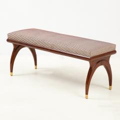Bertha Schaefer A beautiful contemporary mahogany bench in the manner of Bertha Schaefer 1950s - 2033351