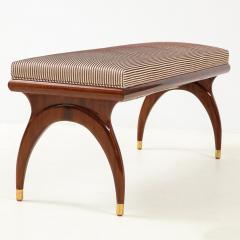 Bertha Schaefer A beautiful contemporary mahogany bench in the manner of Bertha Schaefer 1950s - 2033379