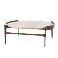 Bertha Schaefer Bertha Schaefer Mid Century Travertine Coffee Table - 3985316