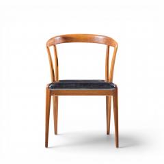 Bertha Schaefer Bertha Schaefer for Singer Sons Italian Walnut Dining Chairs Set of 4 - 4647161