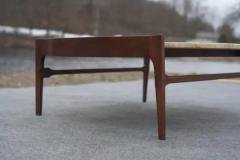 Bertha Schaefer Bertha Schaefer for Singer Sons Walnut Travertine Marble Living Table Set - 4118030