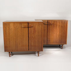 Bertha Schaefer Rare pair of asymmetrical cabinets - 810425