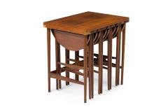 Bertha Schaefor Set of Bertha Schaefor for M Singer Sons American Nest of Occasional Tables - 4274269