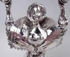 Berthold Muller Antique German Hanau Baroque Silver Wedding Cup with Stately Dame - 4380996