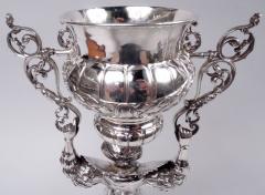 Berthold Muller Antique German Hanau Baroque Silver Wedding Cup with Stately Dame - 4380997