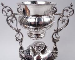 Berthold Muller Antique German Hanau Baroque Silver Wedding Cup with Stately Dame - 4380998