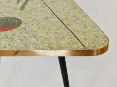 Berthold Muller Berthold Muller Asymmetrical Mosaic Tile Coffee or Sofa Table Germany 1950s - 4062888