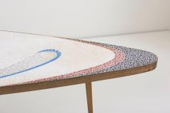 Berthold Muller Kidney Shaped Mosaic Coffee Table by Berthold M ller Oerlinghausen Germany - 823422