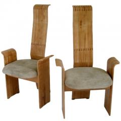 Berthold Schwaiger Berthold Schwaiger 1985 Brilliantly Crafted Chairs Signed and Dated - 569551