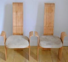 Berthold Schwaiger Berthold Schwaiger 1985 Brilliantly Crafted Chairs Signed and Dated - 569552