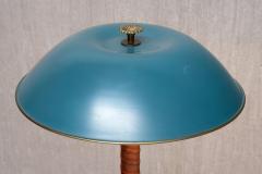 Bertil Brisborg Bertil Brisborg Brass and Leather Table Lamp Nordiska Kompaniet Sweden 1940s - 4699878