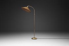 Bertil Brisborg Bertil Brisborg Floor Lamp with Woven Shade for Nordiska Kompaniet Sweden 1940s - 4566765