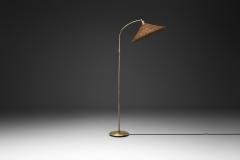 Bertil Brisborg Bertil Brisborg Floor Lamp with Woven Shade for Nordiska Kompaniet Sweden 1940s - 4566769