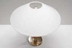Bertil Brisborg Brass and Elm 32755 Table Lamp by Bertil Brisborg Sweden Mid 20th Century - 4604015