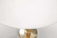 Bertil Brisborg Brass and Elm 32755 Table Lamp by Bertil Brisborg Sweden Mid 20th Century - 4604017