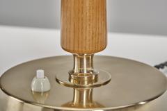 Bertil Brisborg Brass and Elm 32755 Table Lamp by Bertil Brisborg Sweden Mid 20th Century - 4610940