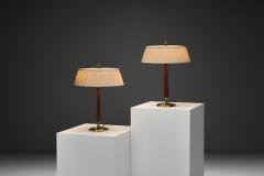 Bertil Brisborg Pair of Table Lamps by Bertil Brisborg for Nordiska Kompaniet Sweden 1950s - 4452554