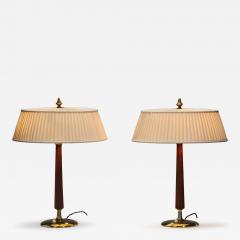 Bertil Brisborg Pair of Table Lamps by Bertil Brisborg for Nordiska Kompaniet Sweden 1950s - 4461313