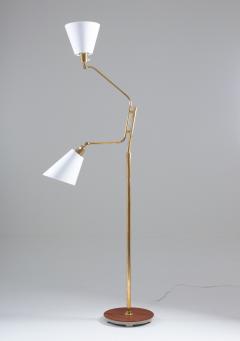 Bertil Brisborg Scandinavian Midcentury Floor Lamp by Bertil Brisborg for NK - 1247555