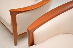 Bertil Fridhagen 1960s Pair of Swedish Teak Vintage Armchairs by Bertil Fridhagen - 3011313