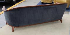 Bertil Fridhagen 1960s Swedish Teak Sofa Designed By Bertil Fridhagen In Velvet Upholstery - 4303786