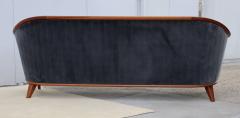 Bertil Fridhagen 1960s Swedish Teak Sofa Designed By Bertil Fridhagen In Velvet Upholstery - 4303788