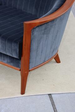 Bertil Fridhagen 1960s Swedish Teak Sofa Designed By Bertil Fridhagen In Velvet Upholstery - 4303791