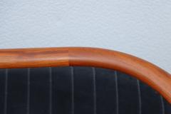 Bertil Fridhagen 1960s Swedish Teak Sofa Designed By Bertil Fridhagen In Velvet Upholstery - 4303794