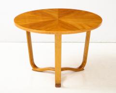 Bertil Fridhagen A Swedish Modern Elmwood Circular Table by Bertil Fridhagen Circa 1940s - 971107