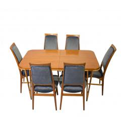 Bertil Fridhagen Six dining chairs design by Bertil Fridhagen for Bodafors 1950s - 3626139