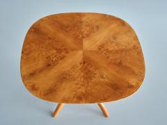 Bertil S derberg Bertil S derberg Coffee Side Table in Burl Wood Svensk Hemsl jd Sweden 1930s - 3381949