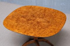Bertil S derberg Bertil S derberg Coffee Side Table in Burl Wood Svensk Hemsl jd Sweden 1930s - 4239080