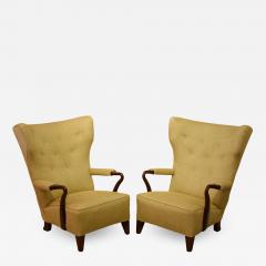 Bertil S derberg Rare 1938 Large Easy Chairs by Bertil S derberg - 2322983