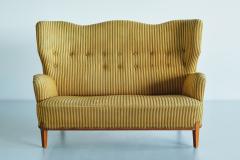 Bertil S derberg Sculptural Bertil S derberg Sofa Nordiska Kompaniet Sweden 1940s - 3335128