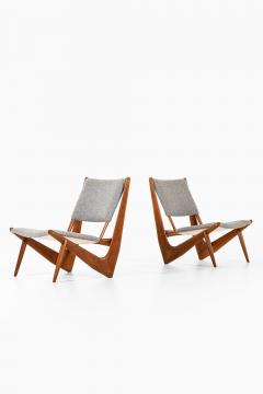 Bertil V Behrman Pair of Easy Chairs in Oak by Bertil W Behrman 1950 s - 4479129