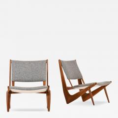 Bertil V Behrman Pair of Easy Chairs in Oak by Bertil W Behrman 1950 s - 4483833