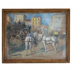 Bertrand Rasmussen The Place Pigalle Omnibus Paris Early 20th Century by Bertrand Rasmussen - 4473787