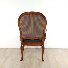 Bespoke Baroque Style Walnut Armchair circa 1990 - 3481488