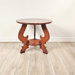 Bespoke Cherry Vintage Round Table in Italian Style - 4721993