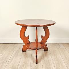 Bespoke Cherry Vintage Round Table in Italian Style - 4721994