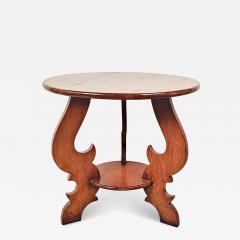 Bespoke Cherry Vintage Round Table in Italian Style - 4727646
