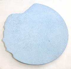 Bespoke Customizable Italian Light Blue Recycled Resin Bowl Centerpiece Wall Art - 3476743