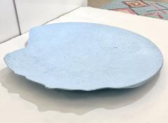 Bespoke Customizable Italian Light Blue Recycled Resin Bowl Centerpiece Wall Art - 3476752