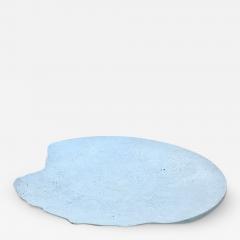 Bespoke Customizable Italian Light Blue Recycled Resin Bowl Centerpiece Wall Art - 3478380