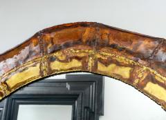 Bespoke Italian Brass and Copper Enameled Mirror - 2701319