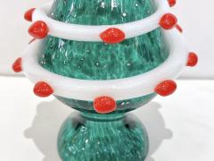 Bespoke Italian Modern Green White Murano Swirl Glass Christmas Tree Sculpture - 2847840