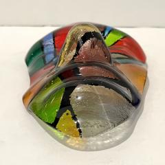Bespoke Italian Mondrian Style Blue Green Red Black Murano Glass Mask Sculpture - 2828496