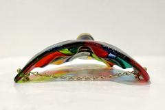 Bespoke Italian Mondrian Style Blue Green Red Black Murano Glass Mask Sculpture - 2828498