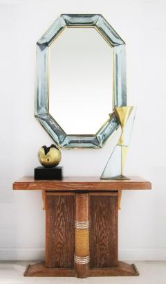 Bespoke Octagon Sea Green Murano Glass Mirror in Stock - 1603054